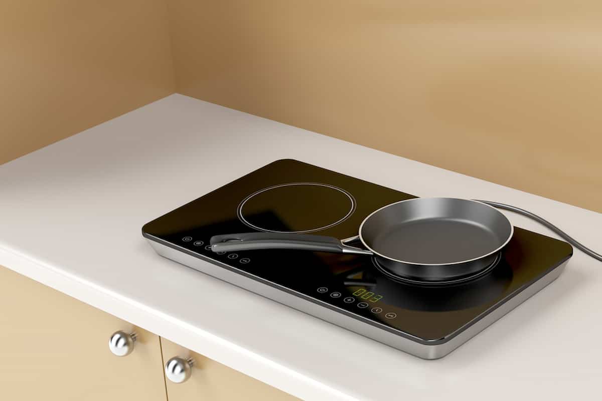 Piastra induzione fornello portatile elettrico piano cottura cucina 2000W